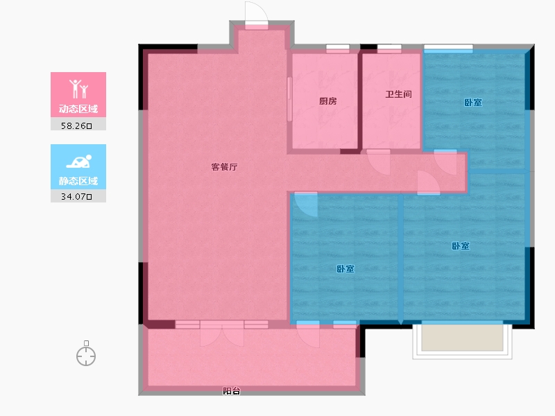 江西省-抚州市-德昌府-83.86-户型库-动静分区