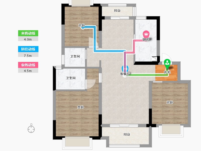 江西省-景德镇市-阳光城·文澜云邸-92.00-户型库-动静线