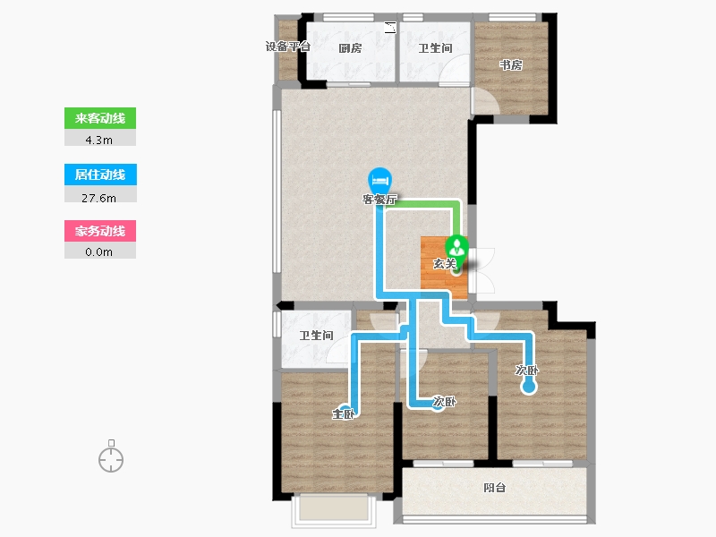 江苏省-常州市-佳源悦府-109.87-户型库-动静线