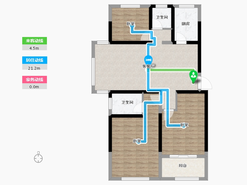 江苏省-镇江市-汇锦·学府家园-90.00-户型库-动静线