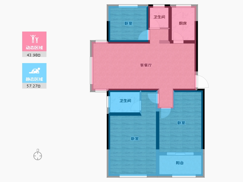 江苏省-镇江市-汇锦·学府家园-90.00-户型库-动静分区