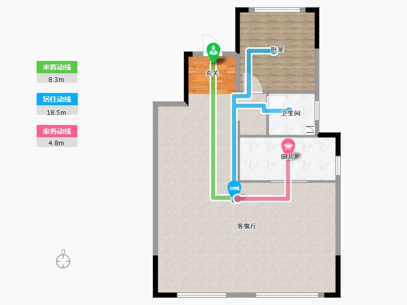 浙江省-宁波市-涌潮印-119.99-户型库-动静线