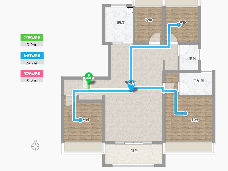 江苏省-徐州市-红星·云龙金茂悦-114.01-户型库-动静线