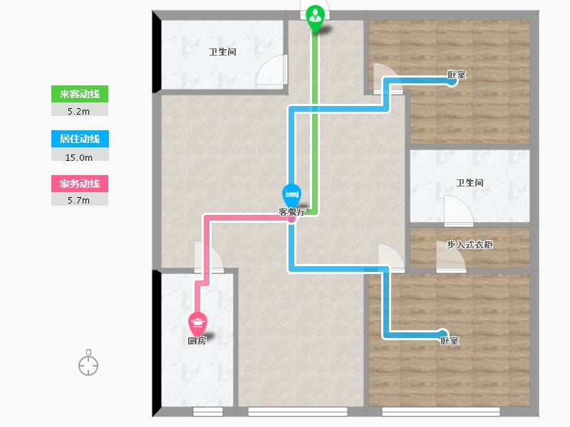 浙江省-杭州市-世茂天玑-97.26-户型库-动静线