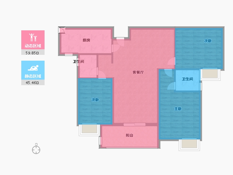 福建省-宁德市-东晟广场-95.00-户型库-动静分区