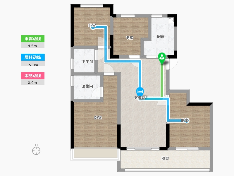 浙江省-宁波市-荣安江枫晓月-100.00-户型库-动静线