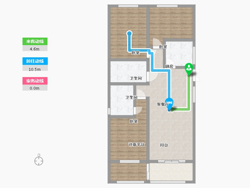 浙江省-绍兴市-枫城名苑-108.94-户型库-动静线