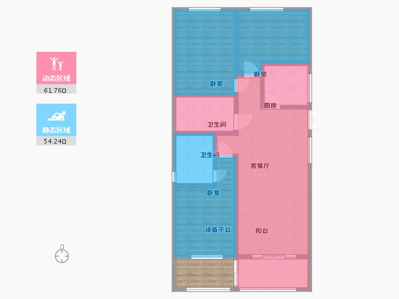 浙江省-绍兴市-枫城名苑-108.94-户型库-动静分区