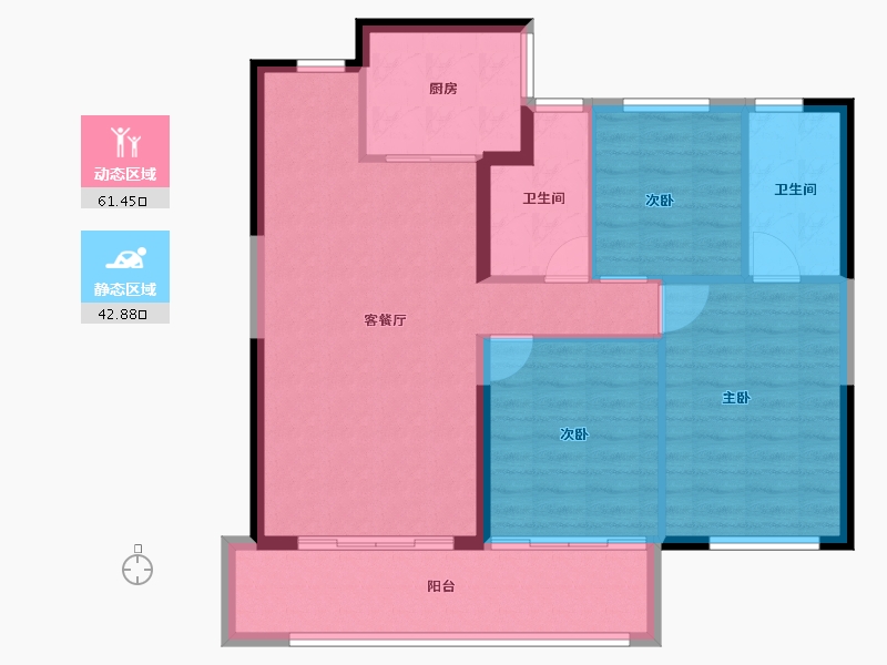 福建省-漳州市-建发央誉-94.98-户型库-动静分区