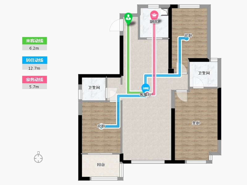 福建省-福州市-中庚香匯融江-91.00-户型库-动静线