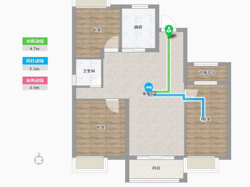 安徽省-合肥市-绿地微客公园-79.35-户型库-动静线