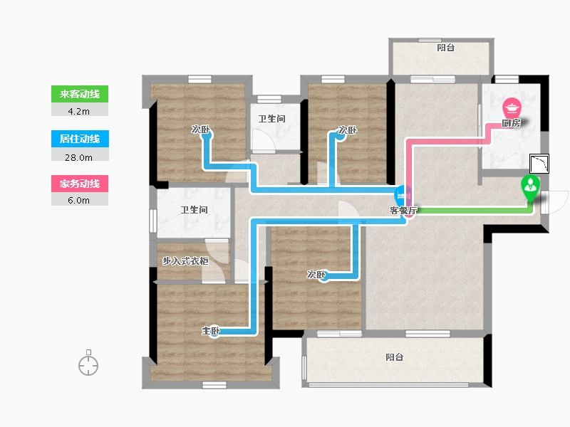 福建省-宁德市-古田三盛璞悦山河-102.00-户型库-动静线