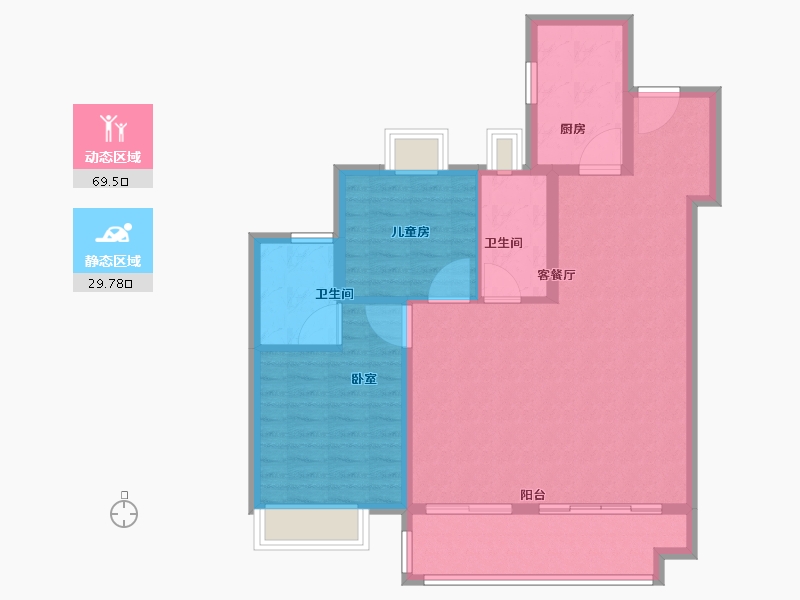 安徽省-合肥市-皖投国滨世家-90.00-户型库-动静分区