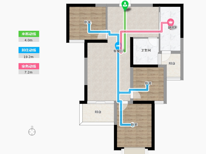 江西省-景德镇市-恒大御景-79.79-户型库-动静线