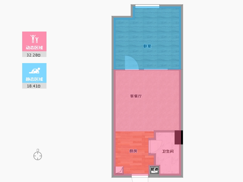 安徽省-合肥市-光明金座-45.77-户型库-动静分区