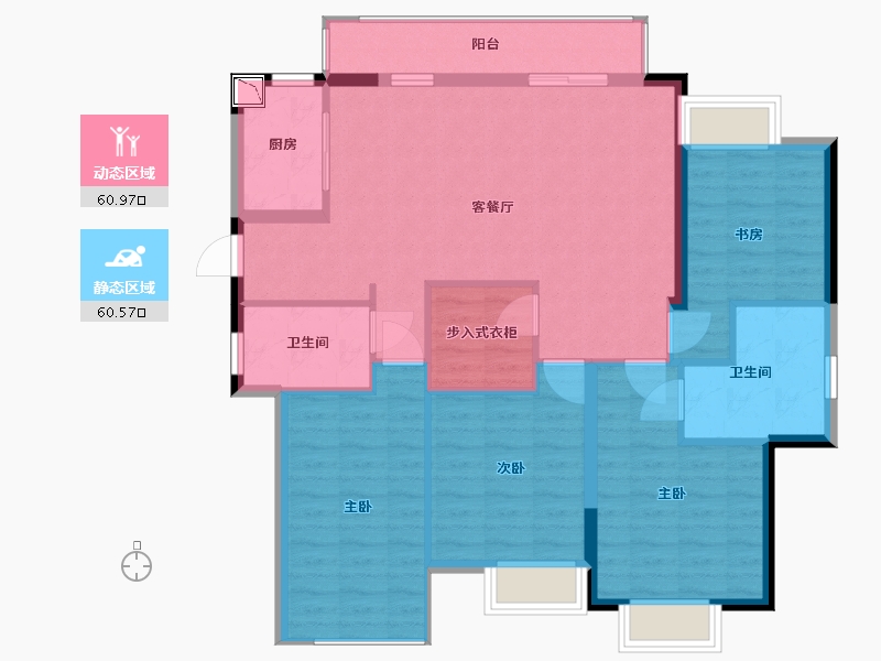 福建省-宁德市-交投天行万安-110.00-户型库-动静分区