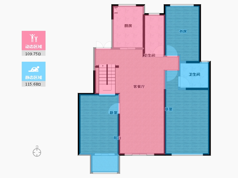 江苏省-宿迁市-世纪紫薇苑-208.00-户型库-动静分区