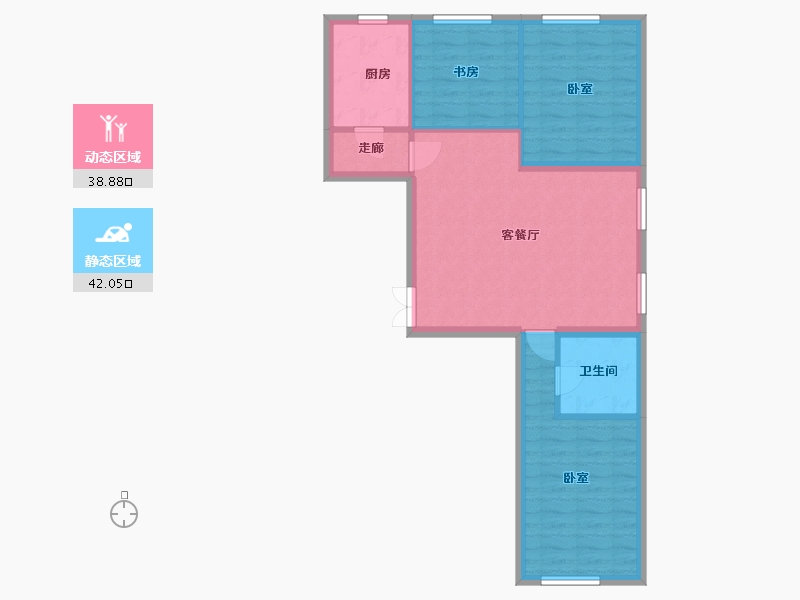 宁夏回族自治区-银川市-建工文华园-72.72-户型库-动静分区