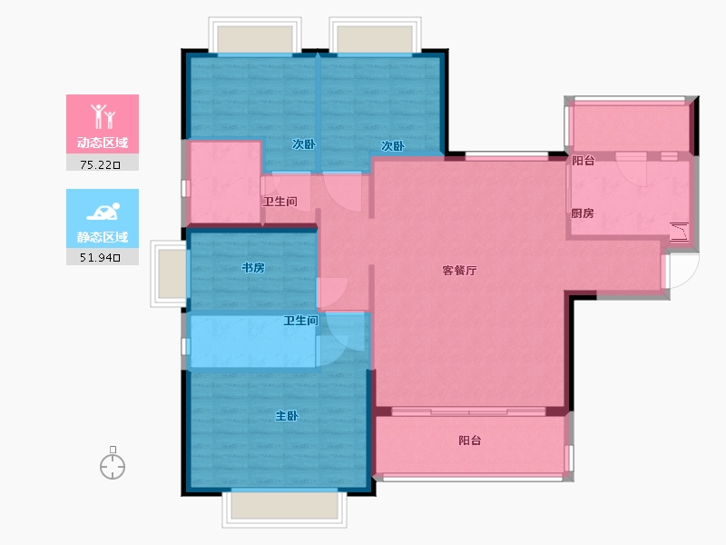 福建省-南平市-恒大名都-115.00-户型库-动静分区