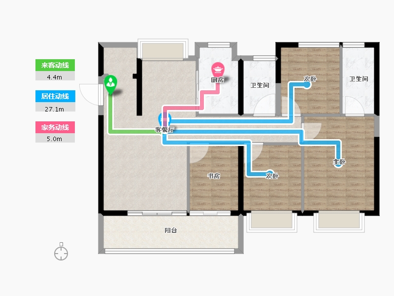 福建省-漳州市-建发央誉-114.01-户型库-动静线