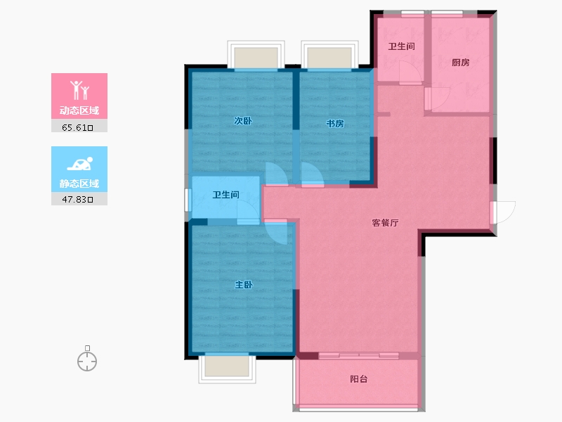 江苏省-泰州市-世纪新城-101.99-户型库-动静分区