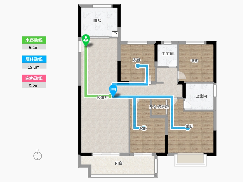 江苏省-徐州市-绿地淮海国博城-108.99-户型库-动静线