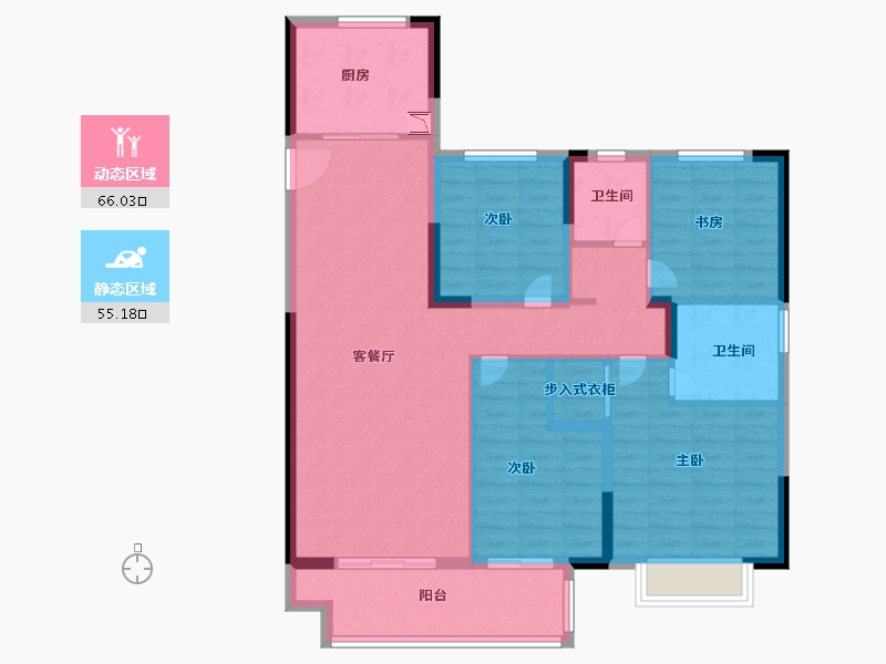 江苏省-徐州市-绿地淮海国博城-108.99-户型库-动静分区