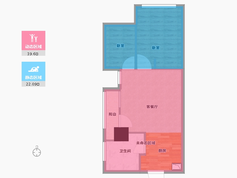 安徽省-合肥市-光明金座-54.87-户型库-动静分区