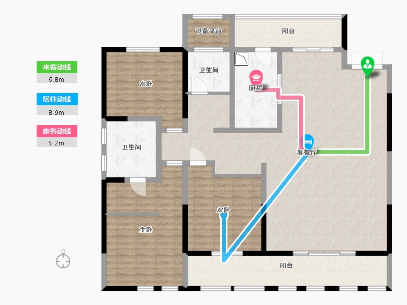 江苏省-淮安市-悦达君悦府-164.00-户型库-动静线