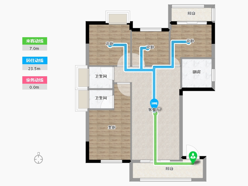 福建省-漳州市-兰水翡翠湾-98.01-户型库-动静线