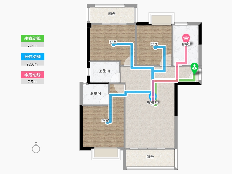 福建省-三明市-西江悦-93.97-户型库-动静线