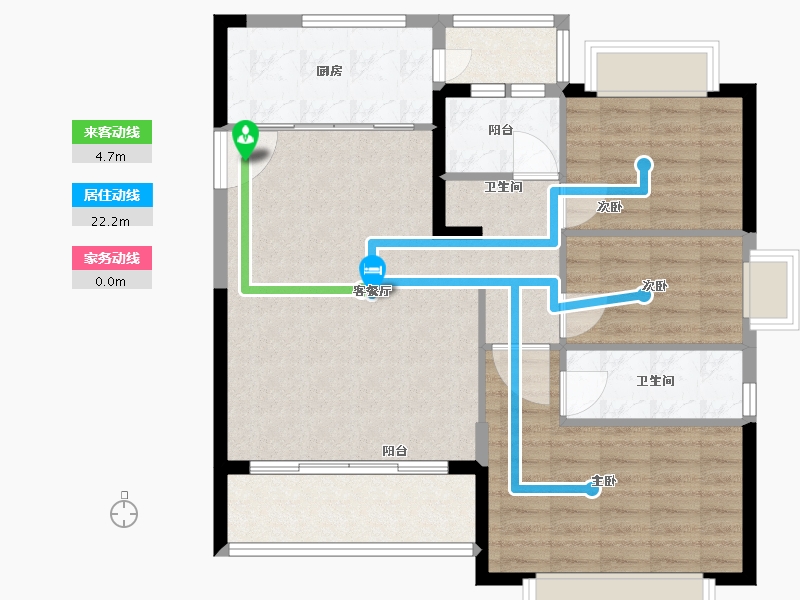 福建省-南平市-恒大名都-93.01-户型库-动静线