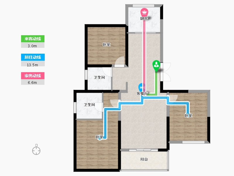 江苏省-盐城市-杰仕豪庭天樾-110.00-户型库-动静线