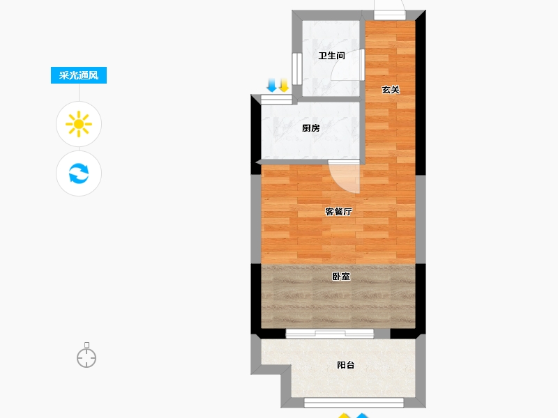 浙江省-湖州市-新黄浦花园名都-32.00-户型库-采光通风