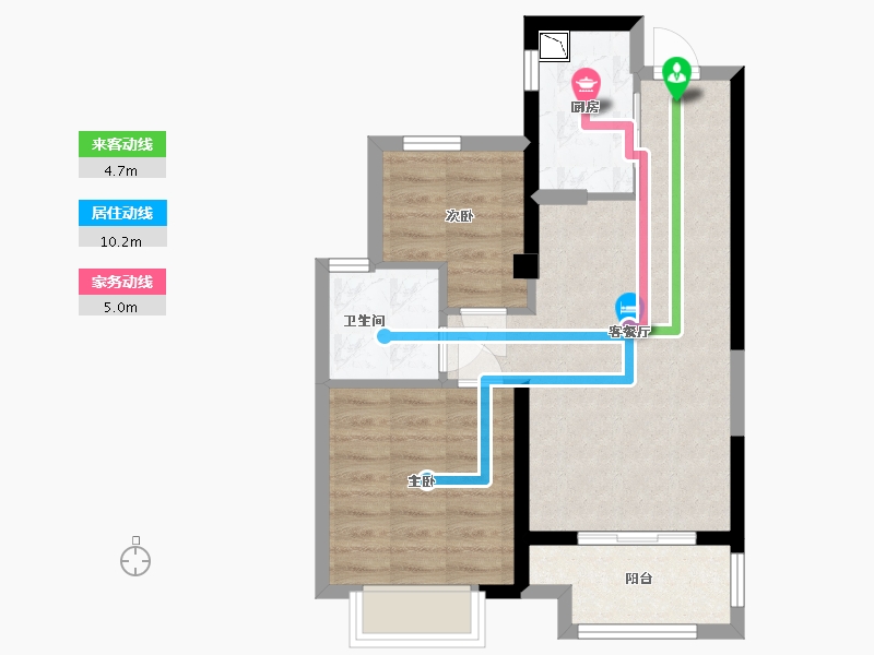 福建省-福州市-阳光城•丽景湾-55.00-户型库-动静线