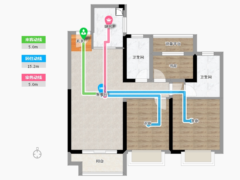 江苏省-常州市-观棠-82.00-户型库-动静线