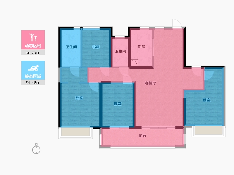 浙江省-温州市-温州富力城-102.48-户型库-动静分区