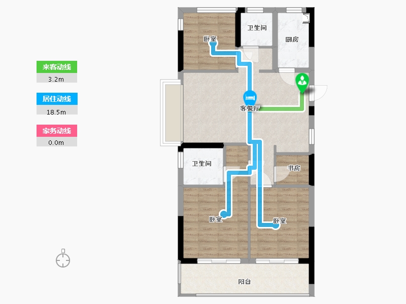 浙江省-宁波市-阳光城众安·顺源里-78.00-户型库-动静线