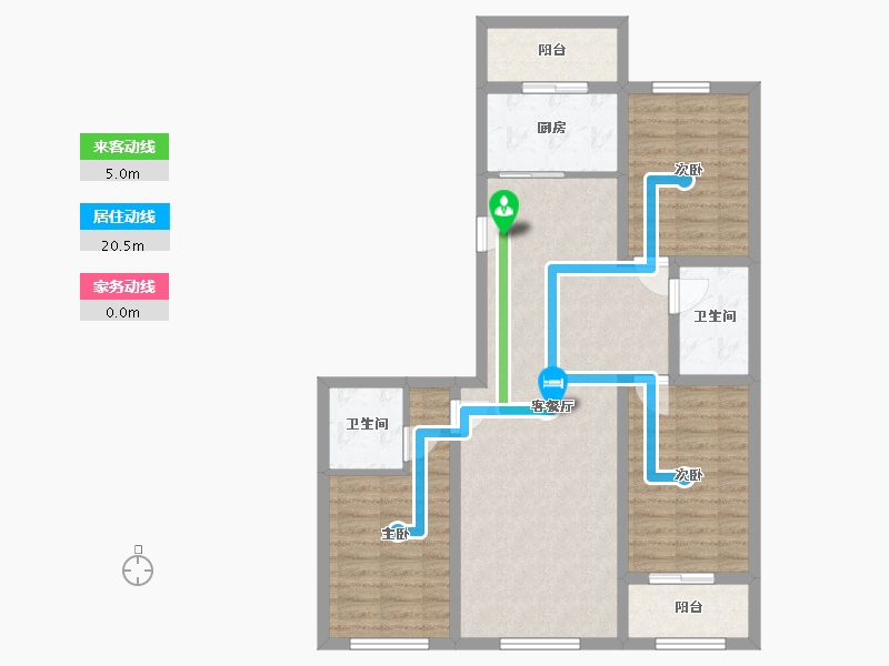 河北省-唐山市-金山壹号-93.07-户型库-动静线