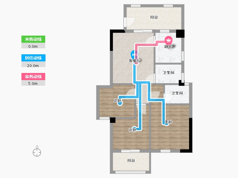 福建省-宁德市-中融·檀府-78.00-户型库-动静线