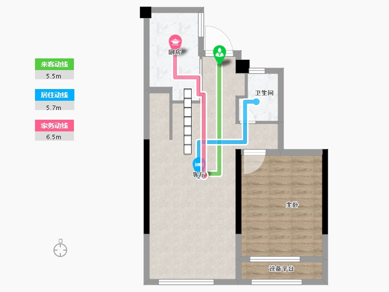 福建省-福州市-三盛·拾光里-64.00-户型库-动静线