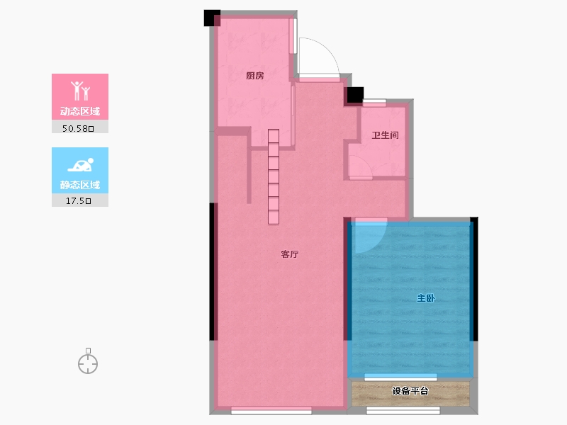 福建省-福州市-三盛·拾光里-64.00-户型库-动静分区