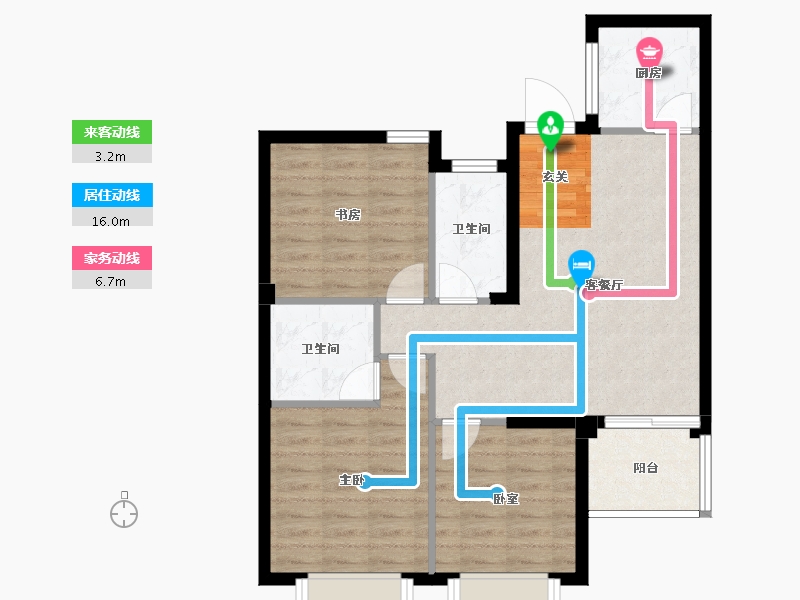 福建省-漳州市-印象澜山-77.84-户型库-动静线