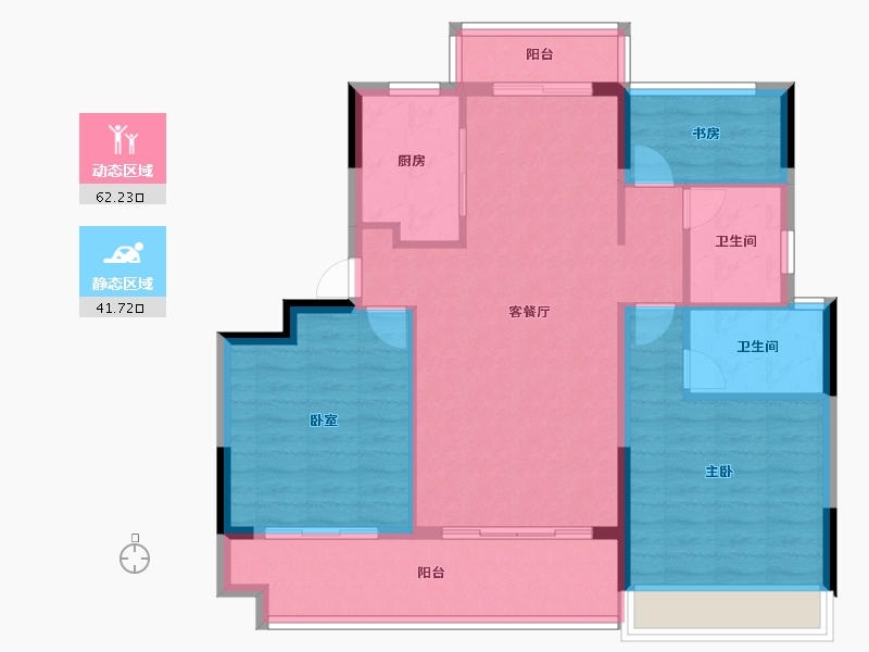 安徽省-六安市-远大·玺悦府-94.00-户型库-动静分区