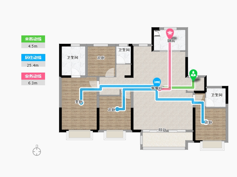 江苏省-徐州市-绿地淮海国博城-154.01-户型库-动静线