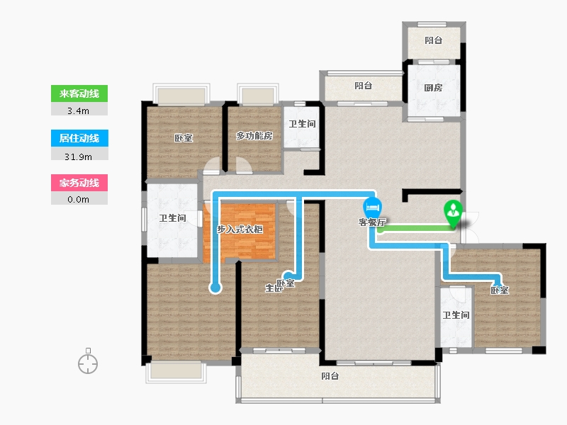 福建省-三明市-碧桂园-218.58-户型库-动静线