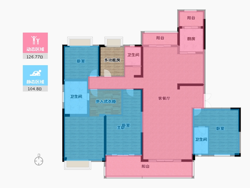 福建省-三明市-碧桂园-218.58-户型库-动静分区