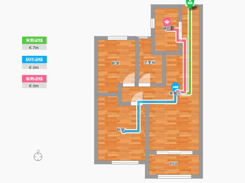 江苏省-扬州市-新能源·云潮望-62.10-户型库-动静线