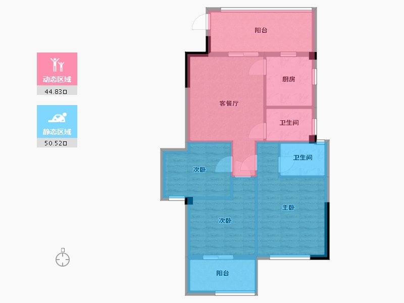 福建省-宁德市-中融·檀府-86.00-户型库-动静分区