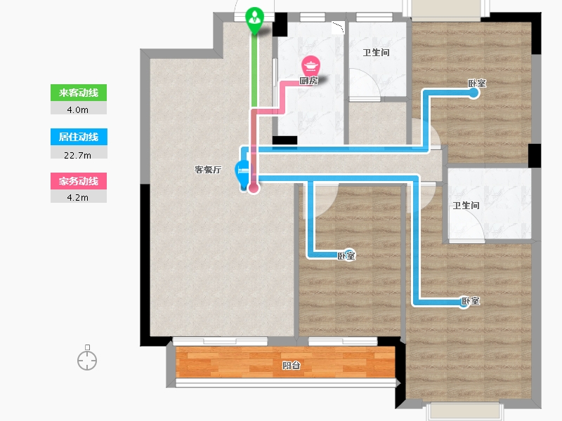 福建省-龙岩市-万星悦府-88.03-户型库-动静线